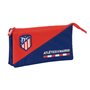 Trousse Fourre-Tout Triple Atlético Madrid Bleu Rouge 22 x 12 x 3 cm