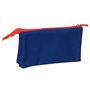 Trousse Fourre-Tout Triple Atlético Madrid Bleu Rouge 22 x 12 x 3 cm