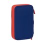 Plumier double Atlético Madrid Bleu Rouge 12.5 x 19.5 x 4 cm (28 Pièces)