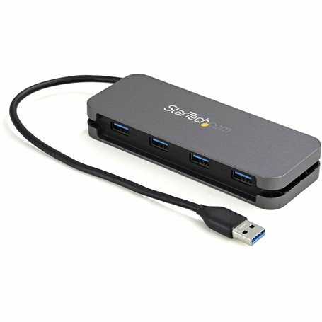 StarTech.com Hub USB 3.0 à 4 Ports - USB-A vers 4x USB-A - Mini Hub USB 3.2 Gen 1 Type-A SuperSpeed 5Gbps - Alimenté par Bus - C