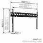 Support de TV Vogel's 8564000              40"-80" 80 kg