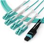 StarTech.com MPO8LCPL3M câble de fibre optique 3 m MPO/MTP 8x LC OM3 Couleur aqua