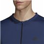 T-shirt à manches longues homme Adidas Training 1/4-Zip Bleu foncé