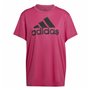 T-shirt à manches courtes femme Adidas Boyfriend Sport Rose foncé