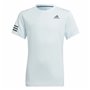 T shirt à manches courtes Enfant Adidas Club Tennis 3 bandas Blanc