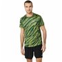 T-shirt à manches courtes homme Asics Core All Over Print Ss  Vert