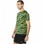 T-shirt à manches courtes homme Asics Core All Over Print Ss  Vert