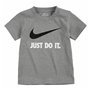 T shirt à manches courtes Enfant Nike Swoosh Jdi Ss  Gris