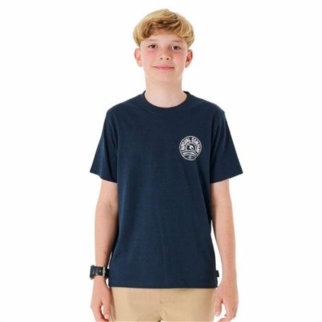 T shirt à manches courtes Enfant Rip Curl Stapler Blue marine