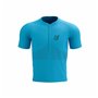 T-shirt à manches courtes unisex Compressport Trail Half-Zip Fitted SS Bleu ciel