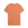 T shirt à manches courtes Enfant Puma Ess Block Noir Orange