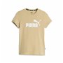 T-shirt à manches courtes femme Puma Ess Logo Beige