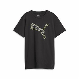 T shirt à manches courtes Enfant Puma Active Sports Graphic Noir