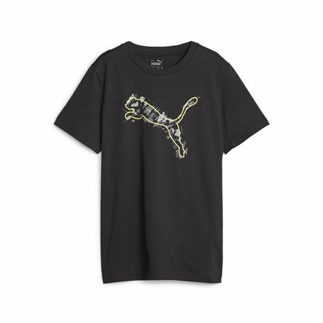 T shirt à manches courtes Enfant Puma Active Sports Graphic Noir