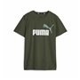 T shirt à manches courtes Enfant Puma Ess+ 2 Col Logo Vert foncé