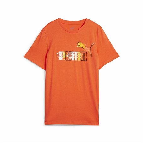 T shirt à manches courtes Enfant Puma Ess+ Futureverse Orange