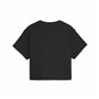 T shirt à manches courtes Enfant Puma Girls Logo Cropped Noir