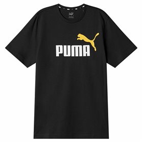 T-shirt à manches courtes homme Puma Ess+ 2 Col Logo Noir