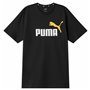 T-shirt à manches courtes homme Puma Ess+ 2 Col Logo Noir