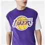 T-shirt à manches courtes homme New Era NBA Colour Insert LA Lakers Violet