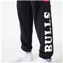 Pantalon pour Adulte New Era NBA Colour Block Chicago Bulls Noir Homme