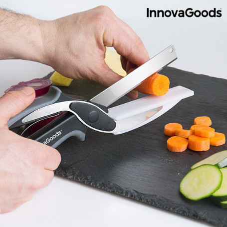 Couteau-Ciseau avec Mini Planche à Découper Intégrée InnovaGoods 15,99 €