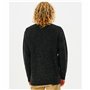 Sweat sans capuche homme Rip Curl Tide Noir