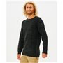 Sweat sans capuche homme Rip Curl Tide Noir