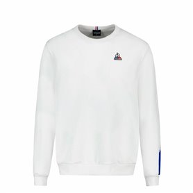 Sweat sans capuche unisex Le coq sportif Tri Crew N°1 New Optical Blanc