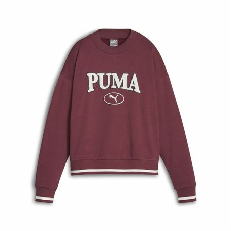 Sweat sans capuche femme Puma Squad Crew Fl Rouge foncé