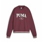 Sweat sans capuche femme Puma Squad Crew Fl Rouge foncé