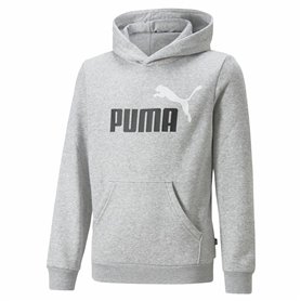 Sweat-shirt Enfant Puma Ess+ 2 Col Big Logo Gris clair