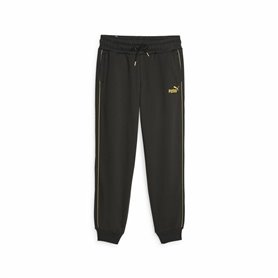 Pantalon de sport long Puma Ess+ Minimal Gold Noir Femme