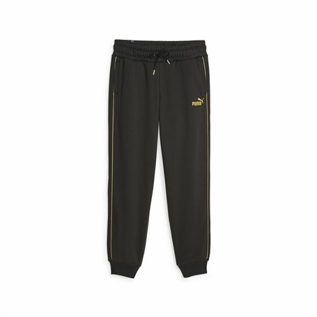 Pantalon de sport long Puma Ess+ Minimal Gold Noir Femme