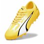 Chaussures de Football pour Adultes Puma Ultra Play MG Jaune