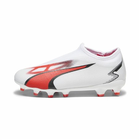 Chaussures de foot pour Enfants Puma Ultra Match Ll Rojo/Blanco