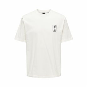 T-shirt à manches courtes homme Only & Sons Onskace Rlx Blanc