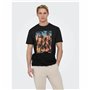 T-shirt à manches courtes homme Only & Sons Onskolton Reg Beach Noir