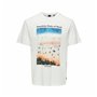 T-shirt à manches courtes homme Only & Sons Onskolton Reg Beach Blanc