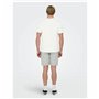 T-shirt à manches courtes homme Only & Sons Onskolton Reg Beach Blanc