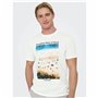 T-shirt à manches courtes homme Only & Sons Onskolton Reg Beach Blanc