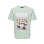 T-shirt à manches courtes homme Only & Sons Onskolton Reg Beach Surf Vert