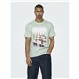 T-shirt à manches courtes homme Only & Sons Onskolton Reg Beach Surf Vert