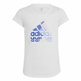 T shirt à manches courtes Enfant Adidas Graphic Blanc