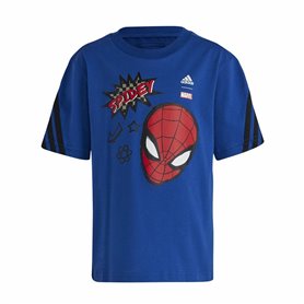 T shirt à manches courtes Enfant Adidas Spider-Man Bleu