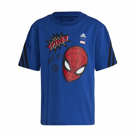 T shirt à manches courtes Enfant Adidas Spider-Man Bleu