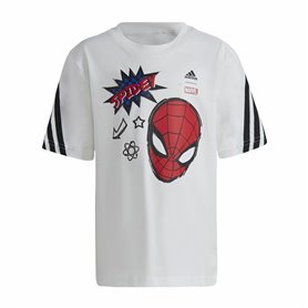 T shirt à manches courtes Enfant Adidas Spider-Man Blanc