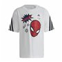 T shirt à manches courtes Enfant Adidas Spider-Man Blanc