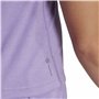 T-shirt à manches courtes femme Adidas Essentials Prune Lila