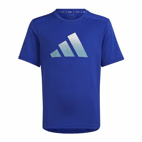 T shirt à manches courtes Enfant Adidas Icons Aeroready Bleu
